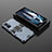 Coque Contour Silicone et Plastique Housse Etui Mat avec Magnetique Support Bague Anneau pour Xiaomi Poco F4 GT 5G Petit