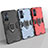 Coque Contour Silicone et Plastique Housse Etui Mat avec Magnetique Support Bague Anneau pour Xiaomi Redmi K50 Gaming 5G Petit