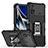 Coque Contour Silicone et Plastique Housse Etui Mat avec Magnetique Support Bague Anneau QW1 pour Xiaomi Poco X4 Pro 5G Noir