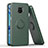 Coque Contour Silicone et Plastique Housse Etui Mat avec Magnetique Support Bague Anneau QW1 pour Xiaomi Redmi Note 9 Pro Max Petit