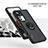 Coque Contour Silicone et Plastique Housse Etui Mat avec Magnetique Support Bague Anneau QW2 pour Xiaomi Redmi K50 Ultra 5G Petit