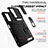 Coque Contour Silicone et Plastique Housse Etui Mat avec Magnetique Support Bague Anneau QW3 pour Xiaomi Poco X4 NFC Petit