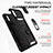 Coque Contour Silicone et Plastique Housse Etui Mat avec Magnetique Support Bague Anneau QW3 pour Xiaomi Redmi 9A Petit