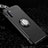 Coque Contour Silicone et Plastique Housse Etui Mat avec Magnetique Support Bague Anneau R01 pour Samsung Galaxy Note 10 Plus Noir