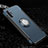 Coque Contour Silicone et Plastique Housse Etui Mat avec Magnetique Support Bague Anneau R01 pour Samsung Galaxy Note 10 Plus Petit