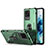 Coque Contour Silicone et Plastique Housse Etui Mat avec Magnetique Support Bague Anneau R01 pour Samsung Galaxy S20 Ultra 5G Vert