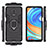 Coque Contour Silicone et Plastique Housse Etui Mat avec Magnetique Support Bague Anneau R01 pour Xiaomi Redmi Note 9 Pro Max Petit