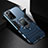 Coque Contour Silicone et Plastique Housse Etui Mat avec Magnetique Support Bague Anneau R02 pour Samsung Galaxy Note 20 Ultra 5G Petit