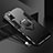 Coque Contour Silicone et Plastique Housse Etui Mat avec Magnetique Support Bague Anneau R02 pour Xiaomi Poco X3 GT 5G Noir