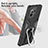 Coque Contour Silicone et Plastique Housse Etui Mat avec Magnetique Support Bague Anneau R04 pour Xiaomi Mi 11 Lite 4G Petit