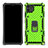 Coque Contour Silicone et Plastique Housse Etui Mat avec Magnetique Support Bague Anneau S01 pour Realme C11 Pastel Vert