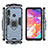 Coque Contour Silicone et Plastique Housse Etui Mat avec Magnetique Support Bague Anneau S01 pour Samsung Galaxy A70E Petit