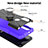 Coque Contour Silicone et Plastique Housse Etui Mat avec Magnetique Support Bague Anneau S02 pour Motorola Moto G Power (2022) Petit