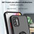 Coque Contour Silicone et Plastique Housse Etui Mat avec Magnetique Support Bague Anneau S04 pour Motorola Moto G Stylus (2021) Petit