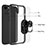 Coque Contour Silicone et Plastique Housse Etui Mat avec Magnetique Support Bague Anneau S06 pour Apple iPhone 13 Mini Petit