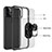 Coque Contour Silicone et Plastique Housse Etui Mat avec Magnetique Support Bague Anneau S06 pour Apple iPhone 13 Pro Max Petit