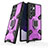 Coque Contour Silicone et Plastique Housse Etui Mat avec Magnetique Support Bague Anneau S07 pour Samsung Galaxy S22 Ultra 5G Violet