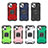 Coque Contour Silicone et Plastique Housse Etui Mat avec Magnetique Support Bague Anneau S08 pour Apple iPhone 13 Petit