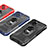 Coque Contour Silicone et Plastique Housse Etui Mat avec Magnetique Support Bague Anneau S09 pour Apple iPhone 15 Petit