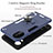 Coque Contour Silicone et Plastique Housse Etui Mat avec Magnetique Support Bague Anneau Y01B pour Samsung Galaxy A03 Core Petit