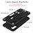 Coque Contour Silicone et Plastique Housse Etui Mat avec Magnetique Support Bague Anneau Y01B pour Samsung Galaxy A11 Petit