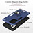 Coque Contour Silicone et Plastique Housse Etui Mat avec Magnetique Support Bague Anneau Y01B pour Samsung Galaxy A72 4G Petit