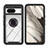 Coque Contour Silicone et Plastique Housse Etui Mat avec Magnetique Support Bague Anneau YB1 pour Google Pixel 8 5G Noir