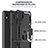 Coque Contour Silicone et Plastique Housse Etui Mat avec Magnetique Support Bague Anneau YF1 pour Samsung Galaxy A01 Core Petit