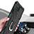 Coque Contour Silicone et Plastique Housse Etui Mat avec Magnetique Support Bague Anneau YF1 pour Samsung Galaxy A12 5G Petit