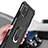 Coque Contour Silicone et Plastique Housse Etui Mat avec Magnetique Support Bague Anneau YF1 pour Samsung Galaxy A81 Petit