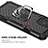 Coque Contour Silicone et Plastique Housse Etui Mat avec Magnetique Support Bague Anneau YF1 pour Samsung Galaxy M80S Petit