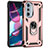 Coque Contour Silicone et Plastique Housse Etui Mat avec Magnetique Support Bague Anneau Z01 pour Motorola Moto Edge 30 Pro 5G Petit