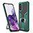 Coque Contour Silicone et Plastique Housse Etui Mat avec Magnetique Support Bague Anneau ZL1 pour Samsung Galaxy S20 Petit