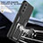 Coque Contour Silicone et Plastique Housse Etui Mat avec Magnetique Support Bague Anneau ZL1 pour Samsung Galaxy S20 Petit