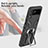 Coque Contour Silicone et Plastique Housse Etui Mat avec Magnetique Support Bague Anneau ZL1 pour Samsung Galaxy Z Flip3 5G Petit