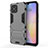 Coque Contour Silicone et Plastique Housse Etui Mat avec Support A01 pour Huawei Nova 8 SE 5G Gris