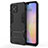 Coque Contour Silicone et Plastique Housse Etui Mat avec Support A01 pour Huawei Nova 8 SE 5G Noir