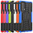 Coque Contour Silicone et Plastique Housse Etui Mat avec Support A01 pour Motorola Moto Edge 20 5G Petit