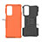 Coque Contour Silicone et Plastique Housse Etui Mat avec Support A01 pour Motorola Moto Edge 20 5G Petit