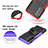Coque Contour Silicone et Plastique Housse Etui Mat avec Support A01 pour Motorola Moto Edge (2021) 5G Petit