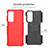 Coque Contour Silicone et Plastique Housse Etui Mat avec Support A01 pour Motorola Moto Edge (2021) 5G Petit