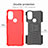 Coque Contour Silicone et Plastique Housse Etui Mat avec Support A01 pour Motorola Moto G Play (2023) Petit