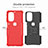 Coque Contour Silicone et Plastique Housse Etui Mat avec Support A01 pour Motorola Moto G51 5G Petit