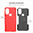 Coque Contour Silicone et Plastique Housse Etui Mat avec Support A01 pour Motorola Moto G71 5G Petit