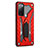 Coque Contour Silicone et Plastique Housse Etui Mat avec Support A01 pour Samsung Galaxy S20 FE (2022) 5G Rouge