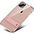 Coque Contour Silicone et Plastique Housse Etui Mat avec Support A02 pour Apple iPhone 11 Pro Or Rose