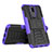 Coque Contour Silicone et Plastique Housse Etui Mat avec Support A02 pour Huawei Mate 10 Lite Violet