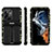 Coque Contour Silicone et Plastique Housse Etui Mat avec Support A02 pour Samsung Galaxy S22 Ultra 5G Mixte