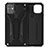 Coque Contour Silicone et Plastique Housse Etui Mat avec Support A03 pour Apple iPhone 11 Petit