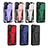 Coque Contour Silicone et Plastique Housse Etui Mat avec Support A03 pour Samsung Galaxy S21 5G Petit